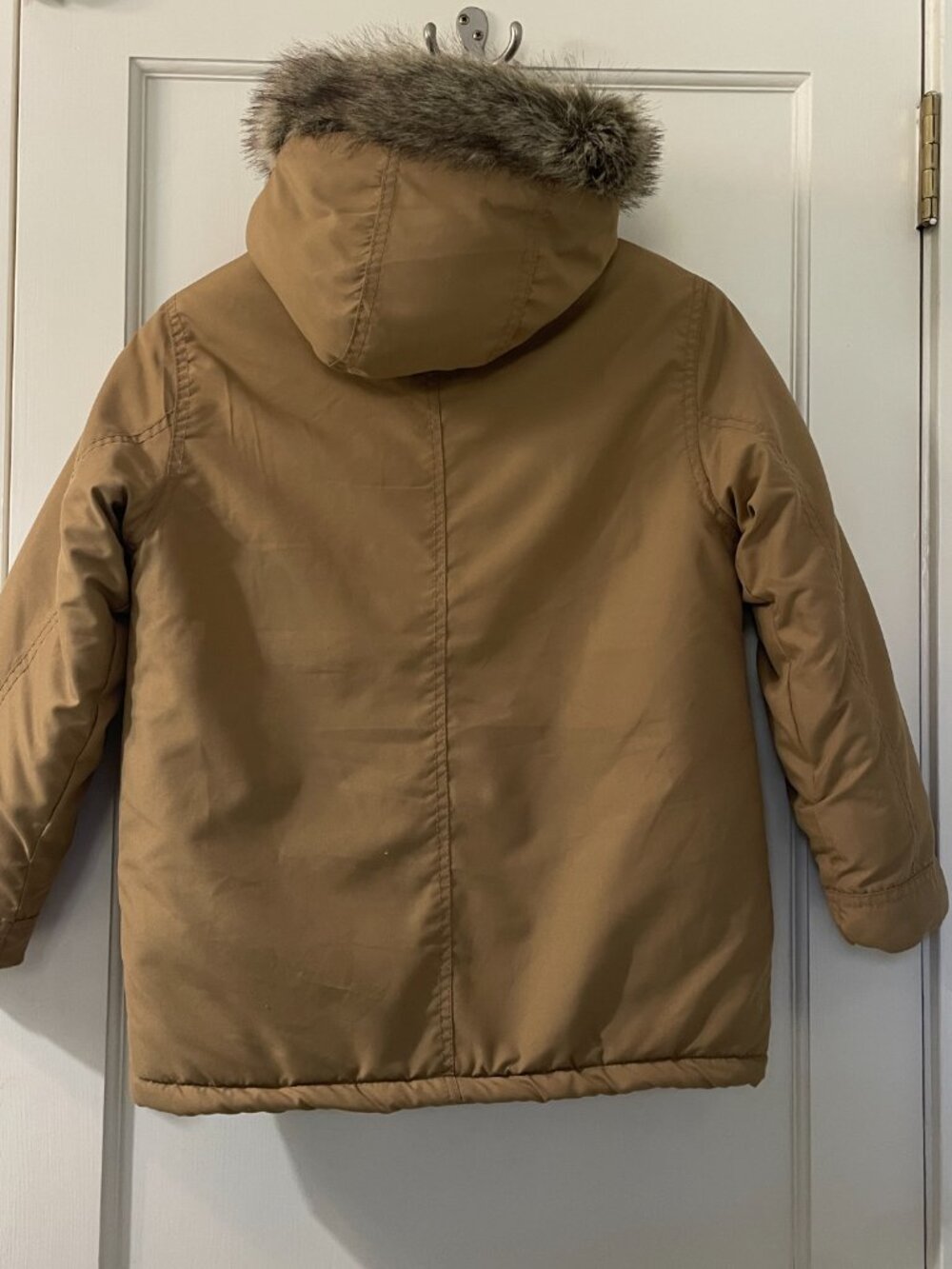 Gymboree Full-Zip Parka Jacket, Size 7-8 Fleece Lined hooded - Picture 5 of 8